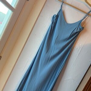 Elegant Tiffany Blue Slip Dress